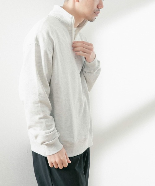 TeddyBear SPORTS BRAND（テディベアスポーツブランド）の「TEDDY BEAR ハーフZIP スウェットプルオーバー（スウェット・メンズ・ライトカーキ/オートミール/ブラック・MEDIUM/LARGE）」の16枚目の写真