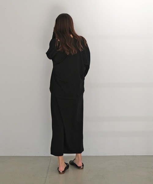 AKTE（アクテ）の「レイヤードカットソーワンピース（ワンピース・レディース・ホワイト/ブラック・FREE）」の8枚目の写真