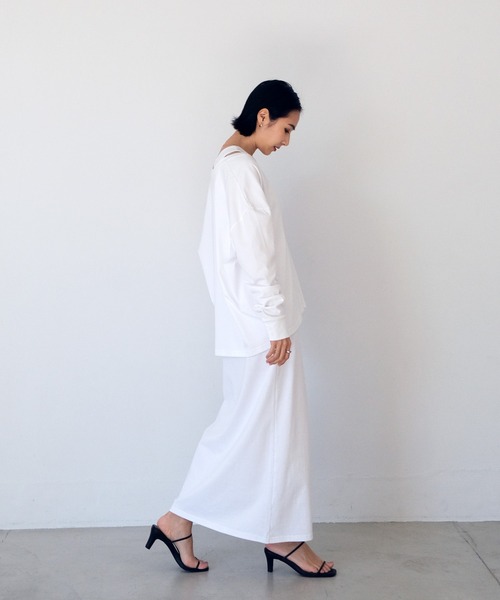 AKTE（アクテ）の「レイヤードカットソーワンピース（ワンピース・レディース・ホワイト/ブラック・FREE）」の10枚目の写真