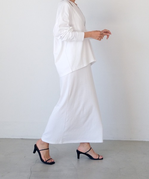 AKTE（アクテ）の「レイヤードカットソーワンピース（ワンピース・レディース・ホワイト/ブラック・FREE）」の16枚目の写真