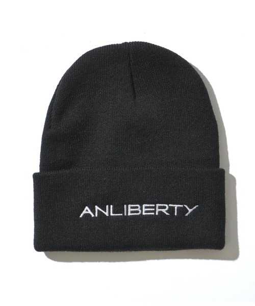 newhattan(ニューハッタン)の「【newhattan】ニューハッタン ANLIBERTY 刺繍ロゴニットキャップ(ニットキャップ/ビーニー・レディース・ライトピンク/オレンジ/ブラック・FREE)」の4枚目の写真