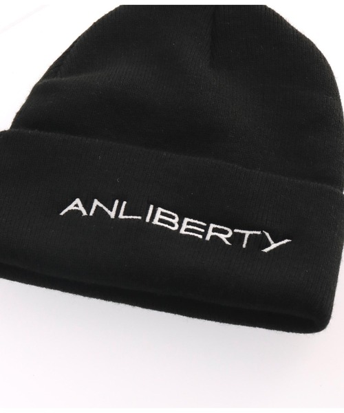 newhattan(ニューハッタン)の「【newhattan】ニューハッタン ANLIBERTY 刺繍ロゴニットキャップ(ニットキャップ/ビーニー・レディース・ライトピンク/オレンジ/ブラック・FREE)」の6枚目の写真