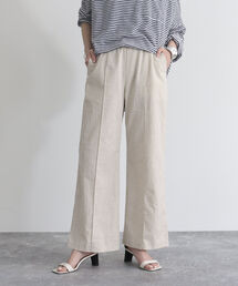 fredy emue | リネン混セミワイドイージーパンツ(その他パンツ)
