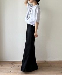 wee9s | style up relax satin like long mermaid skirt / スタイルアップリラックスサテンライクロングマーメードスカート(スカート)