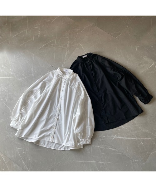 OWLLIDA apartment.(オルリダアパートメント)の「レースラインスタンドカラーブラウス(シャツ/ブラウス・レディース・ホワイト/ブラック・FREE)」の21枚目の写真