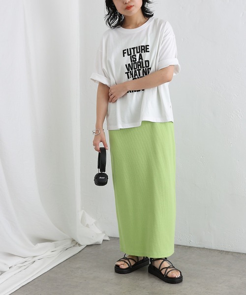 COLONY 2139（コロニートゥーワンスリーナイン）の「3WAYリブクロップドトップス+キャミワンピース（ワンピース・レディース・ブラック/ライム/アイボリー・SMALL/MEDIUM）」の18枚目の写真