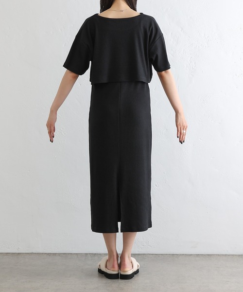 COLONY 2139（コロニートゥーワンスリーナイン）の「3WAYリブクロップドトップス+キャミワンピース（ワンピース・レディース・ブラック/ライム/アイボリー・SMALL/MEDIUM）」の20枚目の写真