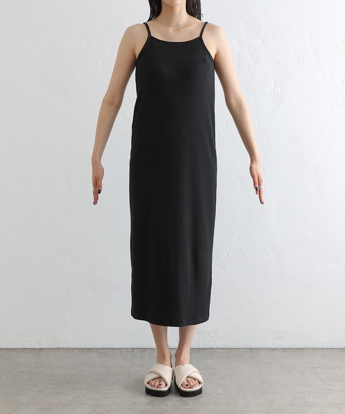 COLONY 2139（コロニートゥーワンスリーナイン）の「3WAYリブクロップドトップス+キャミワンピース（ワンピース・レディース・ブラック/ライム/アイボリー・SMALL/MEDIUM）」の22枚目の写真