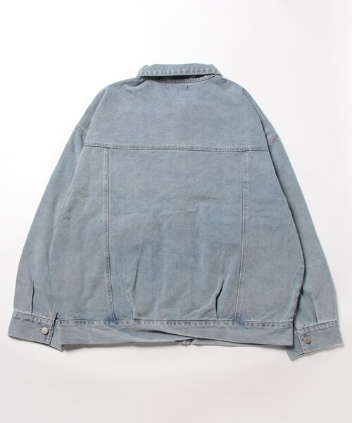 ANAP（アナップ）の「デニムジップブルゾン（トレンチコート・レディース・ブルー・FREE）」の3枚目の写真