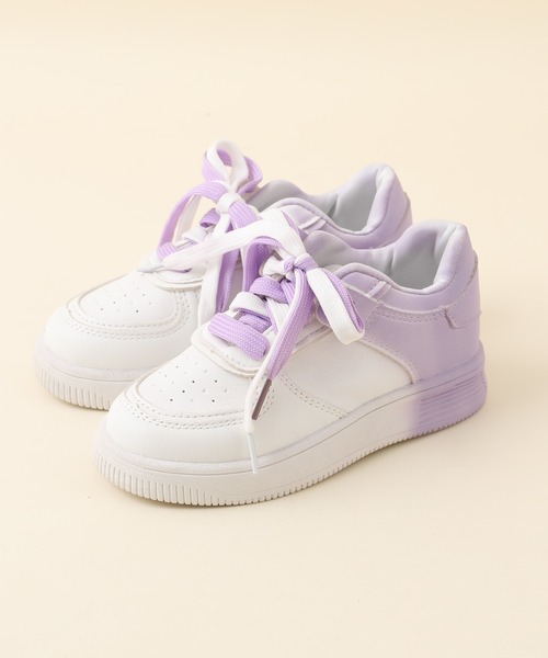 URBAN CHERRY（アーバンチェリー）の「グラデーションデザインプラットフォームスニーカー（スニーカー・キッズ・パープル/ピンク・20.0cm/17.5cm/19.0cm/21.0cm/19.5cm/20.5cm/18.5cm/18.0cm/17.0cm）」の15枚目の写真