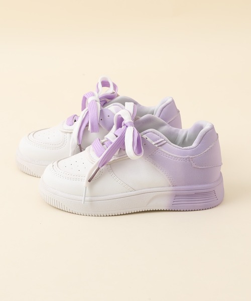 URBAN CHERRY（アーバンチェリー）の「グラデーションデザインプラットフォームスニーカー（スニーカー・キッズ・パープル/ピンク・20.0cm/17.5cm/19.0cm/21.0cm/19.5cm/20.5cm/18.5cm/18.0cm/17.0cm）」の3枚目の写真