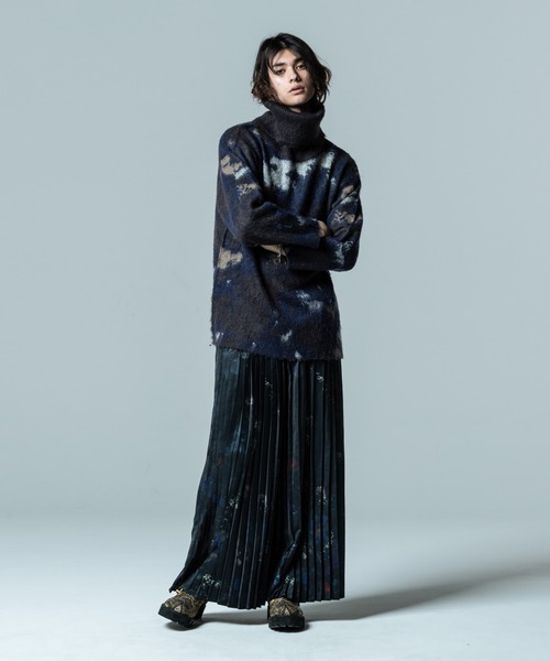 glamb（グラム）の「Evening Flower Pleats Pants / イブニングフラワープリーツパンツ（その他パンツ・メンズ・ネイビー/ブラック・S/L/M）」の7枚目の写真