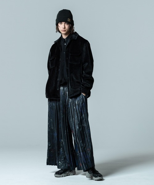 glamb（グラム）の「Evening Flower Pleats Pants / イブニングフラワープリーツパンツ（その他パンツ・メンズ・ネイビー/ブラック・S/L/M）」の11枚目の写真