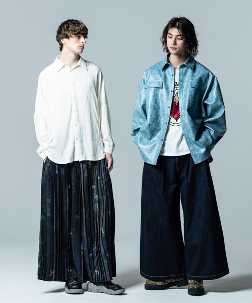 Evening Flower Pleats Pants / イブニングフラワープリーツパンツ
