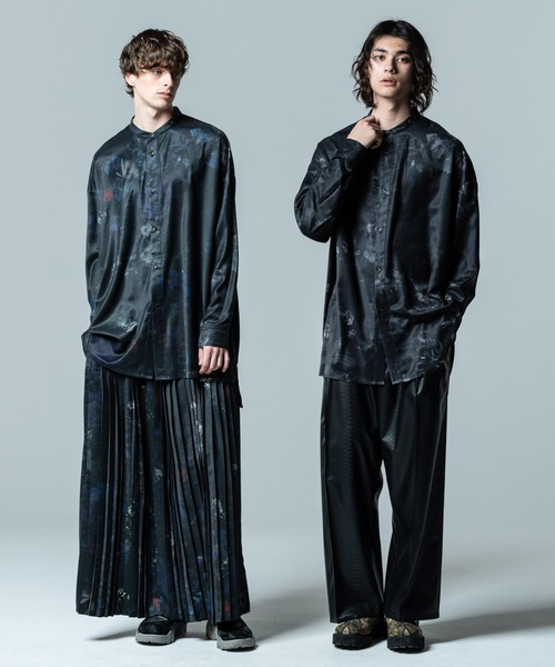 glamb（グラム）の「Evening Flower Pleats Pants / イブニングフラワープリーツパンツ（その他パンツ・メンズ・ネイビー/ブラック・S/L/M）」の19枚目の写真