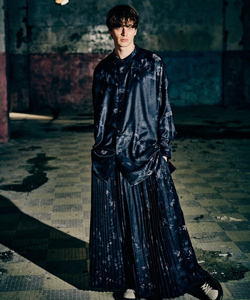 Evening Flower Pleats Pants / イブニングフラワープリーツパンツ