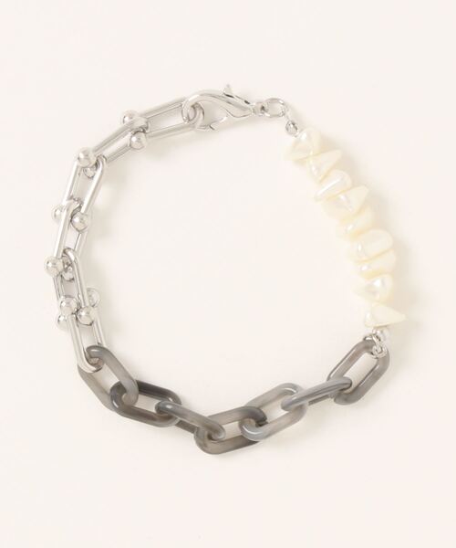 LAVEANGE（ラビアンジェ）の「【金属アレルギー対応】パールミックスチェーンブレスレット（ブレスレット・レディース・ゴールド/シルバー・F）」の7枚目の写真