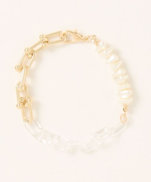 LAVEANGE（ラビアンジェ）の「【金属アレルギー対応】パールミックスチェーンブレスレット（ブレスレット・レディース・ゴールド/シルバー・F）」の8枚目の写真