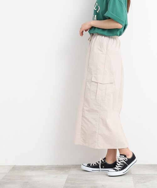 Cutie Blonde（キューティーブロンド）の「◆リラックス　ナイロンカーゴ　スカート（スカート・レディース・ブラック/ライトベージュ・01/02/03）」の13枚目の写真