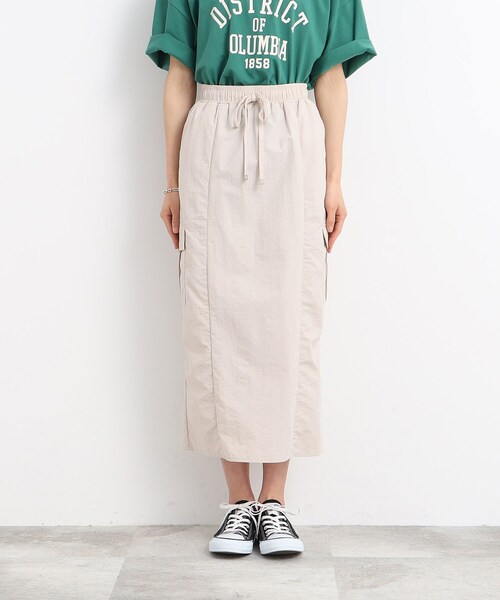 Cutie Blonde（キューティーブロンド）の「◆リラックス　ナイロンカーゴ　スカート（スカート・レディース・ブラック/ライトベージュ・01/02/03）」の21枚目の写真