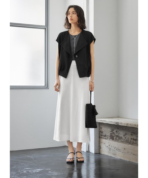 シボ感しなやかナローAラインスカート（スカート）｜STYLE DELI