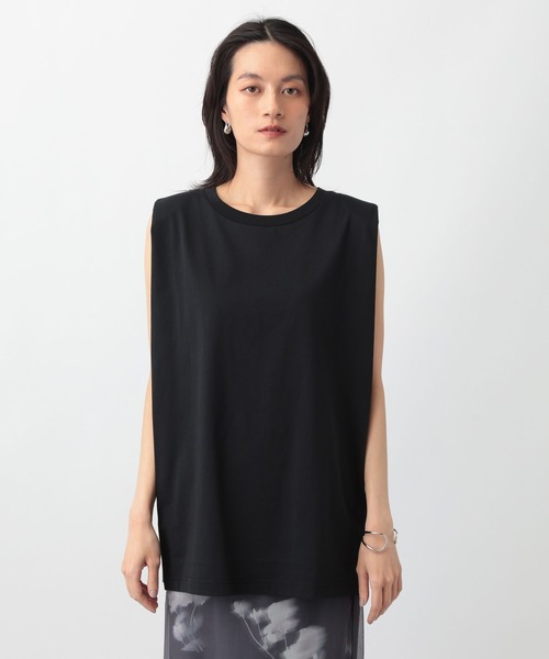 A part by（アパートバイ）の「ボックススリーブプルオーバー（Tシャツ/カットソー・レディース・チャコールグレー/ブラック/オフホワイト・FREE）」の13枚目の写真