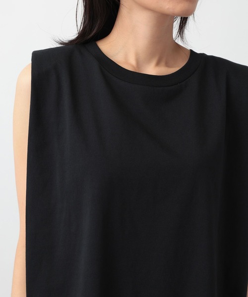 A part by（アパートバイ）の「ボックススリーブプルオーバー（Tシャツ/カットソー・レディース・チャコールグレー/ブラック/オフホワイト・FREE）」の17枚目の写真