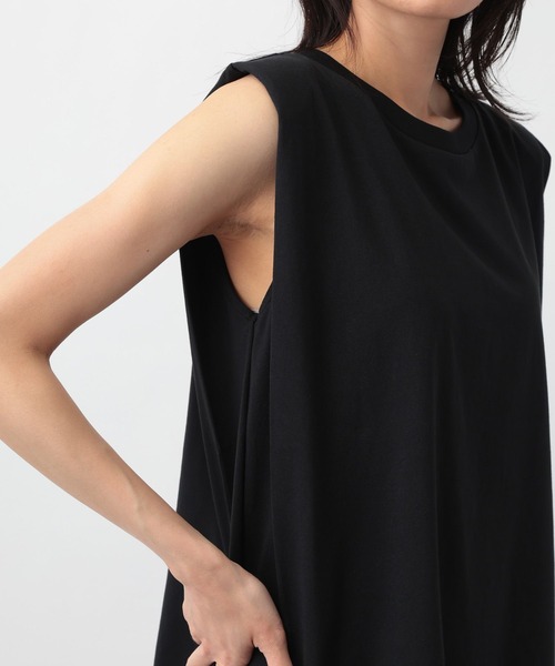 A part by（アパートバイ）の「ボックススリーブプルオーバー（Tシャツ/カットソー・レディース・チャコールグレー/ブラック/オフホワイト・FREE）」の18枚目の写真