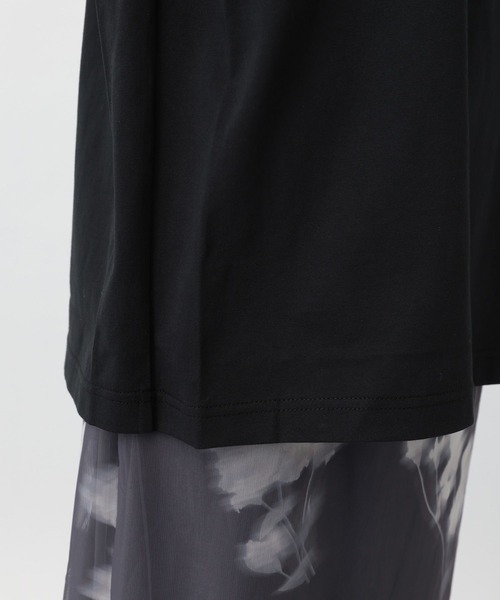 A part by（アパートバイ）の「ボックススリーブプルオーバー（Tシャツ/カットソー・レディース・チャコールグレー/ブラック/オフホワイト・FREE）」の19枚目の写真