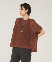 qualite | メッシュコットンスクエアニット(ニット/セーター)