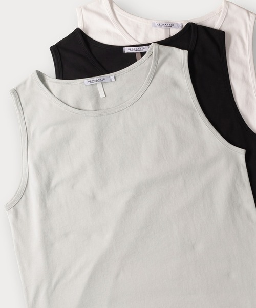 SlashDate（スラッシュデイト）の「【0】オーバーサイズノースリーブTシャツ（タンクトップ・メンズ・ブラック/グレー/ホワイト/ライトグリーン/イエロー・M/L/XL）」の4枚目の写真