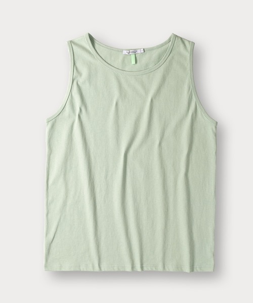 SlashDate（スラッシュデイト）の「【0】オーバーサイズノースリーブTシャツ（タンクトップ・メンズ・ブラック/グレー/ホワイト/ライトグリーン/イエロー・M/L/XL）」の10枚目の写真