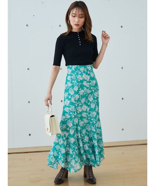 MERCURYDUO（マーキュリーデュオ）の「2WAYリボンカットアウトニット（ニット/セーター・レディース・ブラック/オフホワイト/ダークブラウン/レッド・FREE）」の10枚目の写真