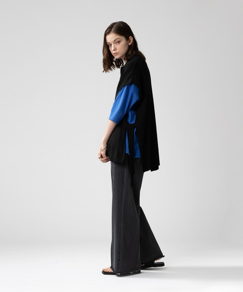 selle glant（セレグランテ）の「HALFZIP OPENCORD VEST/ ハーフジップオープンコードベスト（ベスト・メンズ・ブラック/ダークブルー・MEDIUM/LARGE）」の7枚目の写真