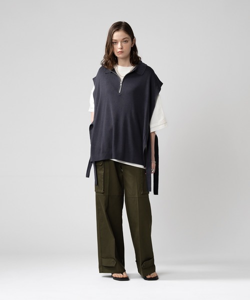 selle glant（セレグランテ）の「HALFZIP OPENCORD VEST/ ハーフジップオープンコードベスト（ベスト・メンズ・ブラック/ダークブルー・MEDIUM/LARGE）」の14枚目の写真