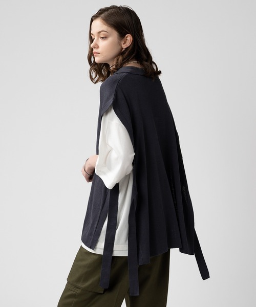 selle glant（セレグランテ）の「HALFZIP OPENCORD VEST/ ハーフジップオープンコードベスト（ベスト・メンズ・ブラック/ダークブルー・MEDIUM/LARGE）」の20枚目の写真