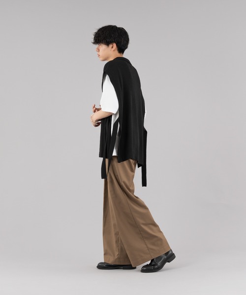 selle glant（セレグランテ）の「HALFZIP OPENCORD VEST/ ハーフジップオープンコードベスト（ベスト・メンズ・ブラック/ダークブルー・MEDIUM/LARGE）」の5枚目の写真