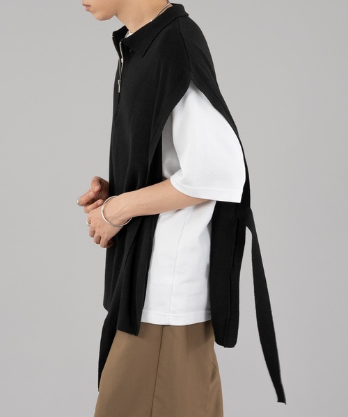 selle glant（セレグランテ）の「HALFZIP OPENCORD VEST/ ハーフジップオープンコードベスト（ベスト・メンズ・ブラック/ダークブルー・MEDIUM/LARGE）」の18枚目の写真