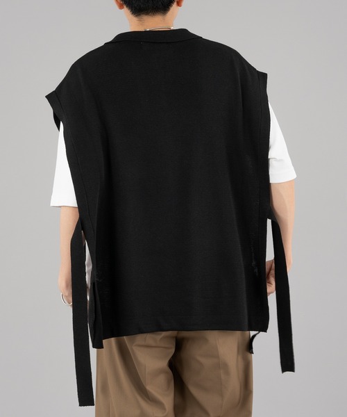 selle glant（セレグランテ）の「HALFZIP OPENCORD VEST/ ハーフジップオープンコードベスト（ベスト・メンズ・ブラック/ダークブルー・MEDIUM/LARGE）」の11枚目の写真