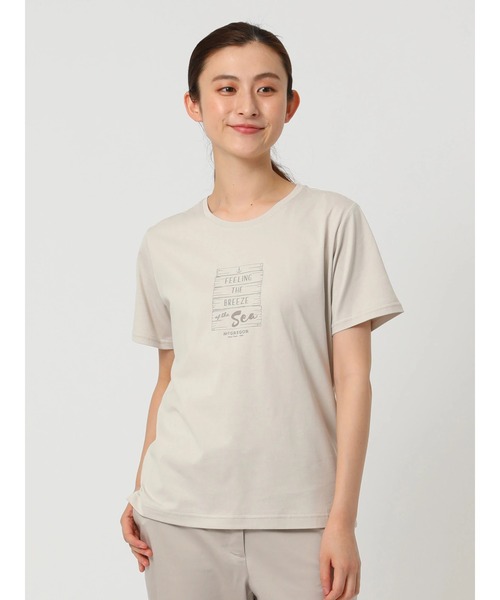 McGREGOR(マックレガー)の「天竺アートボードプリントT(Tシャツ/カットソー・レディース・ネイビー/オレンジ/サンドグレー・L/M)」の3枚目の写真
