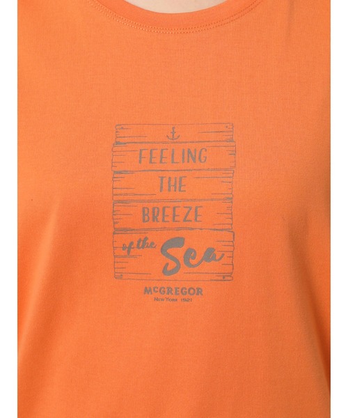 McGREGOR(マックレガー)の「天竺アートボードプリントT(Tシャツ/カットソー・レディース・ネイビー/オレンジ/サンドグレー・L/M)」の8枚目の写真