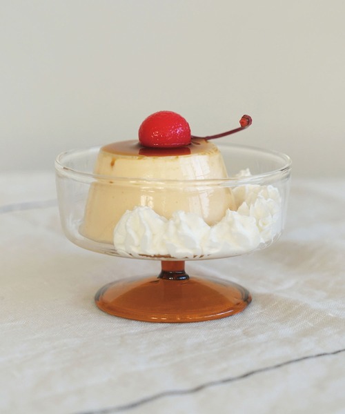 スコン アイスクリームグラス 脚付きグラス ガラス食器 皿（食器