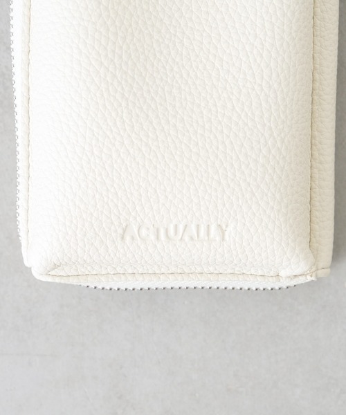 Actually(アクチュアリー)の「【リバイバル】フェイクレザー お財布スマホショルダー(ショルダーバッグ・レディース・ブラック/アイボリー/グリーン/シルバー・フリー)」の16枚目の写真