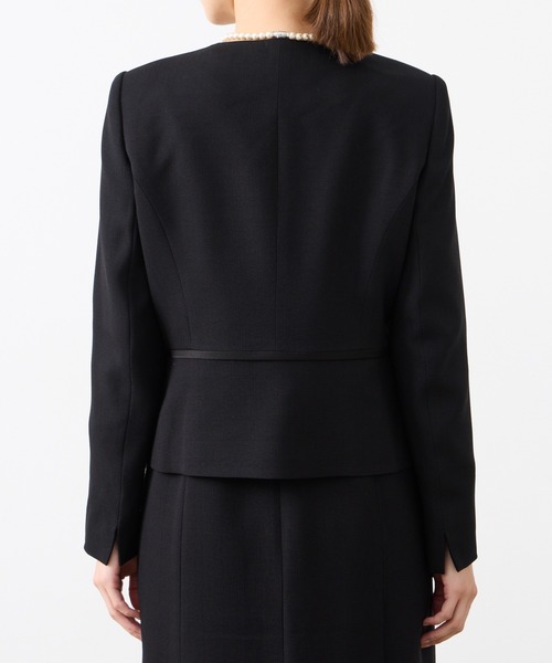 喪服・礼服】ハイクラス ノーカラージャケット・前開きワンピース 2点