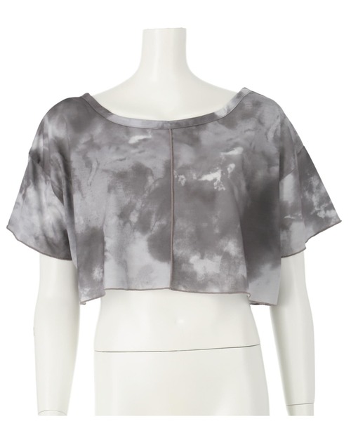 ANAP GｉRL（アナップガール）の「R+Sタイダイ柄ショートトップスTシャツ（Tシャツ/カットソー・キッズ・その他/ブラック・XS/M/S）」の6枚目の写真