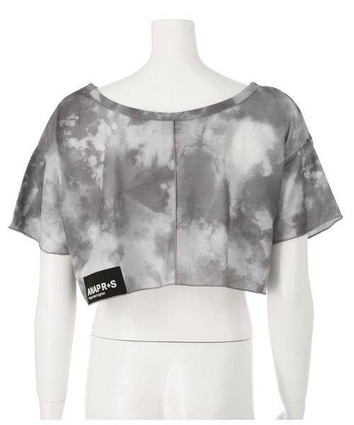 ANAP GｉRL（アナップガール）の「R+Sタイダイ柄ショートトップスTシャツ（Tシャツ/カットソー・キッズ・その他/ブラック・XS/M/S）」の5枚目の写真