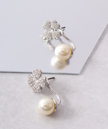 PEONY / DAISY 　ラインストーンデザインピアス