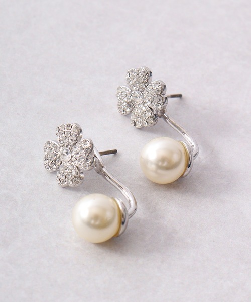MOSSEL NEW YORK（モシェルニューヨーク）の「PEONY / DAISY 　ラインストーンデザインピアス（ピアス（両耳用）・レディース・シルバー/シルバー系・FREE）」の11枚目の写真