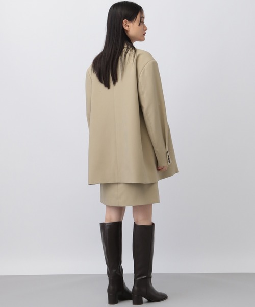 A part by（アパートバイ）の「ダブルクロスミニスカート（スカート・レディース・ブラック/ベージュ・SMALL/MEDIUM）」の14枚目の写真