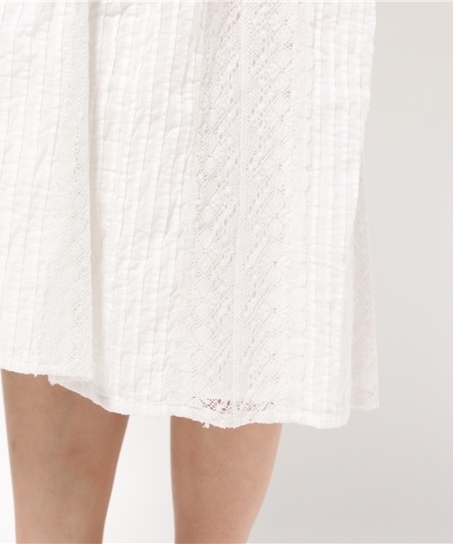 La TOTALITE（ラトータリテ）の「アンティークレース2WAY スカート。（スカート・レディース・ホワイト/ブラック・FREE）」の8枚目の写真